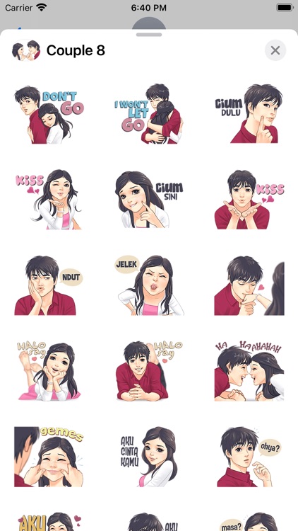 Romantic Couple Sticker Pack#8