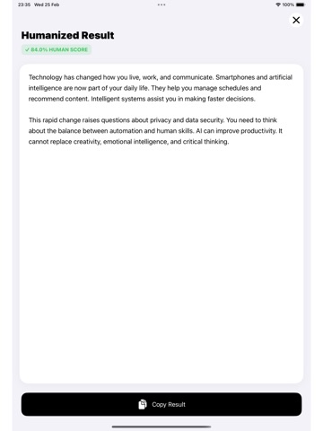 Plagiarism checker & humanizer iPad screenshot
