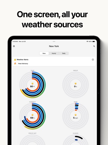 Weather Dial: Compare Weather iPad screenshot