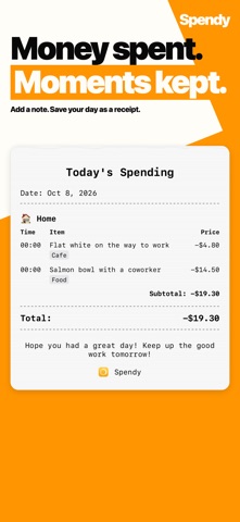 Spendy - Expense Tracker Diary Screenshot 5 of 5