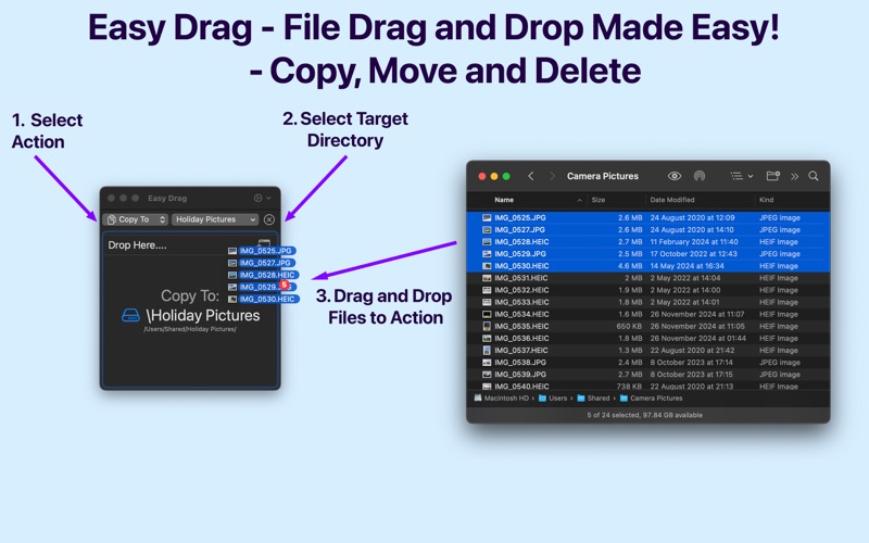 Easy Drag - File Move and Copy screenshot