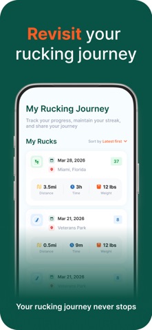 Ruckaroo - Ruck & Hike Tracker screenshot