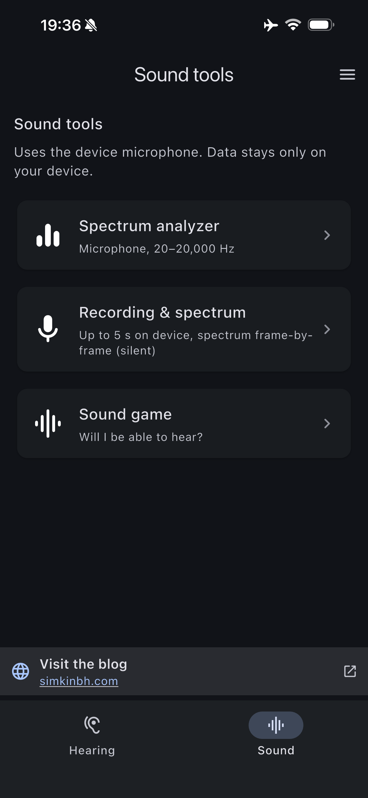 Audiotest (hearing_app) screenshot 4