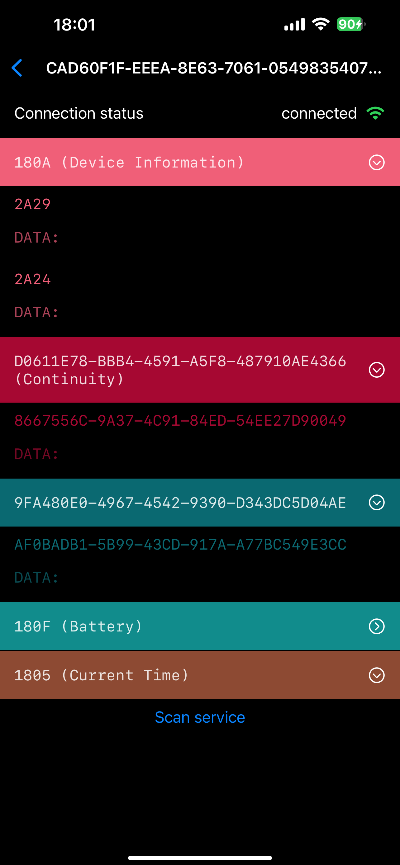 BlueScan Pro screenshot 4