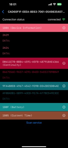 BlueScan Pro iPhone screenshot