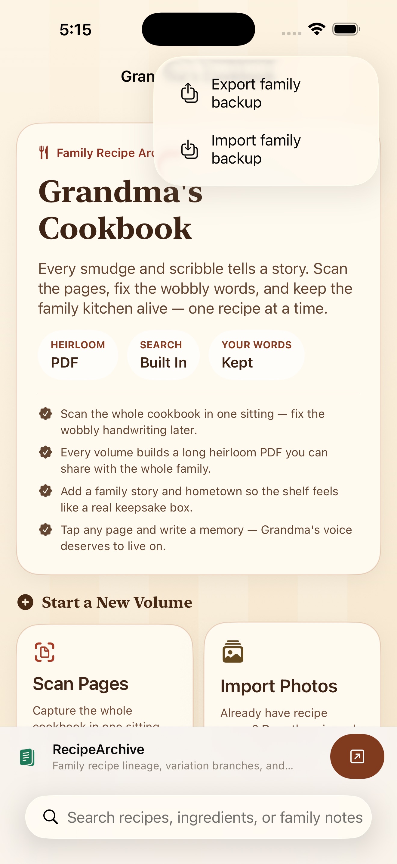 Grandma's Old Cookbook screenshot 2 of 4