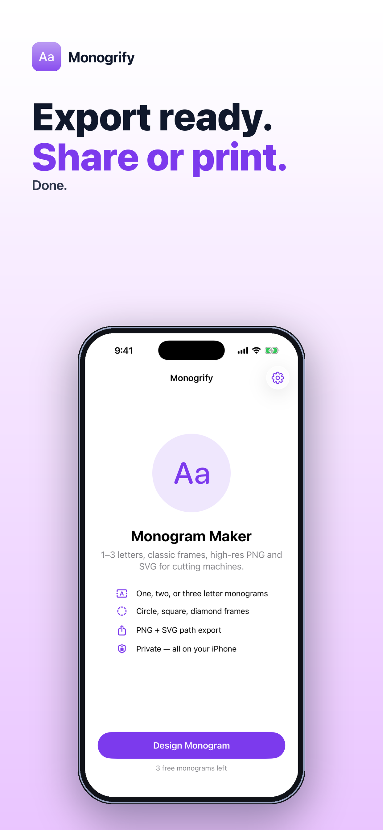 Monogrify: Monogram Maker screenshot 3