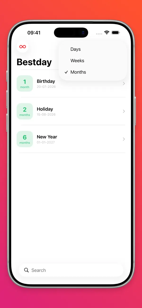 Screenshot #3 pour Bestday – Compte à rebours