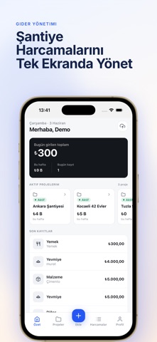 SantiyeCep: Harcama Takibi screenshot