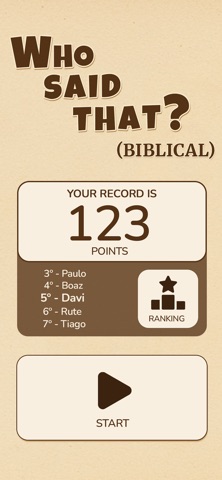 Who said that? (Biblical) iPhone screenshot