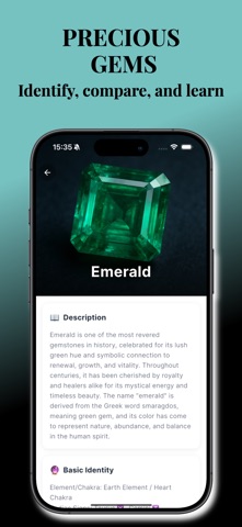 Gemstone Identifier : Crystal screenshot