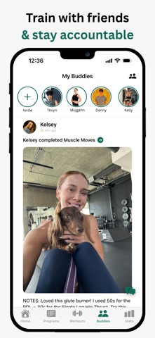 Workout Buddies App screenshot