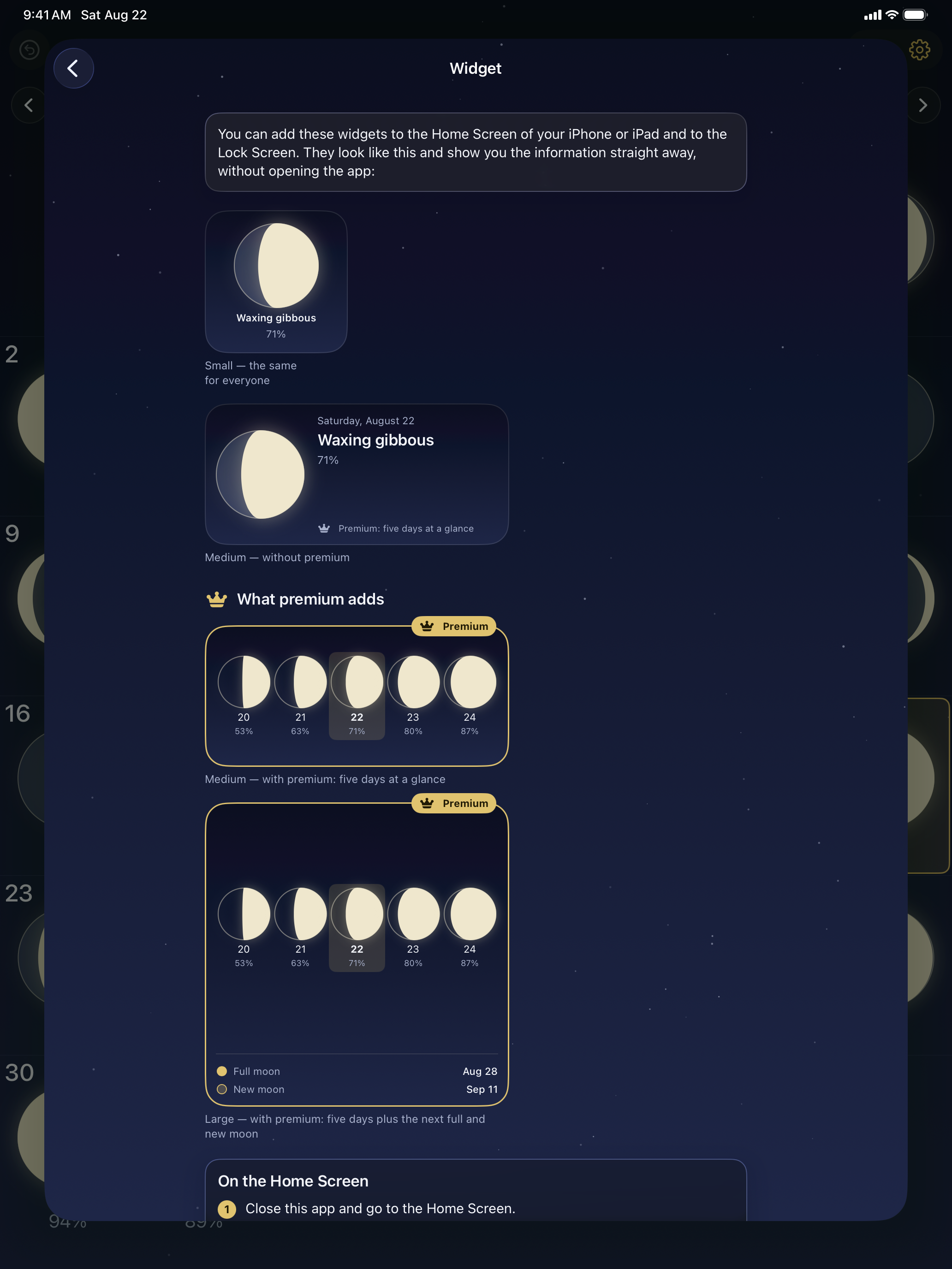 Moon Calendar with Moon Phases screenshot 18