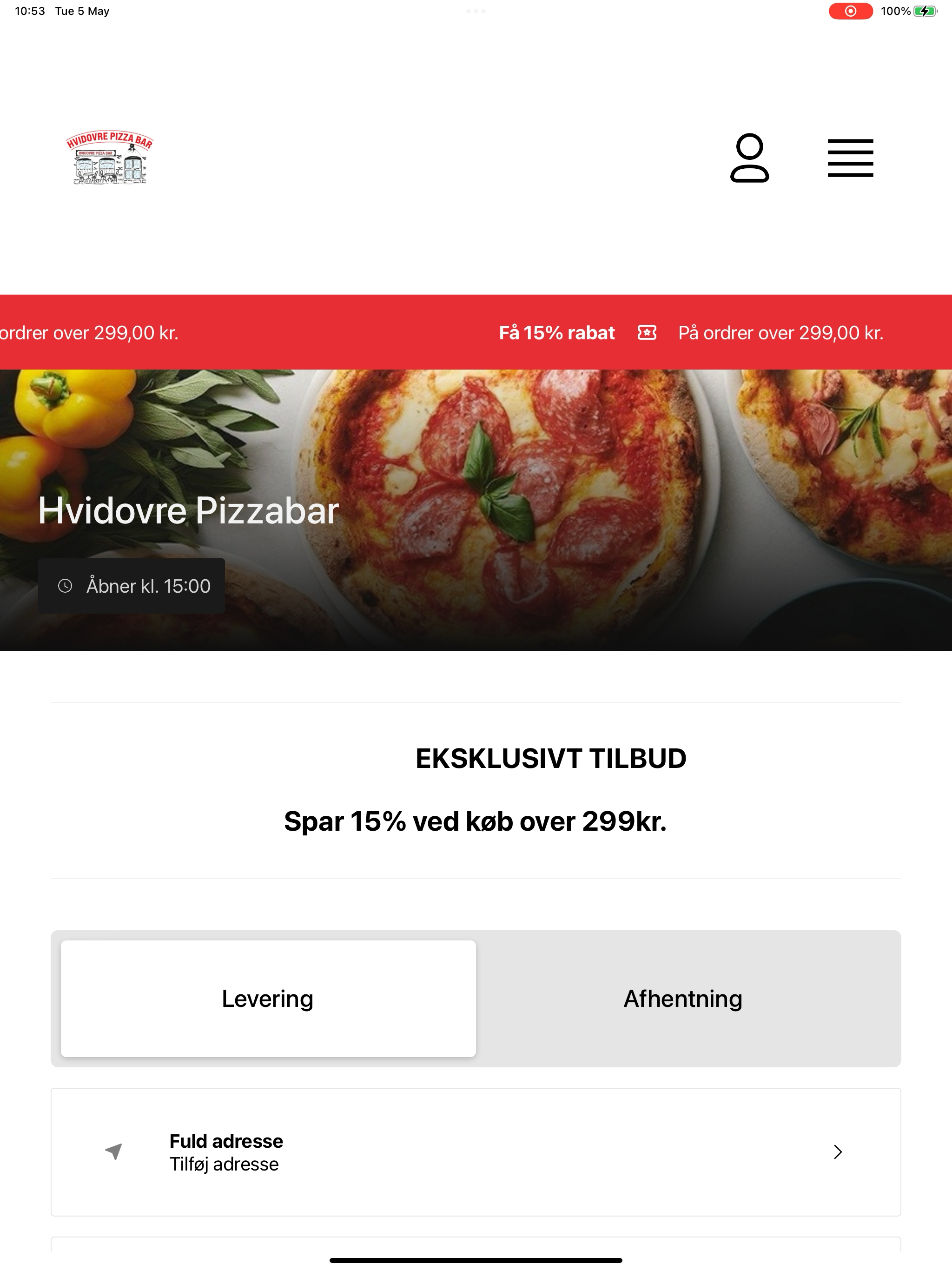 Hvidovre Pizzabar DK screenshot 5