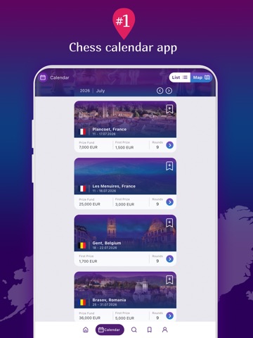 Chess Calendar iPad screenshot