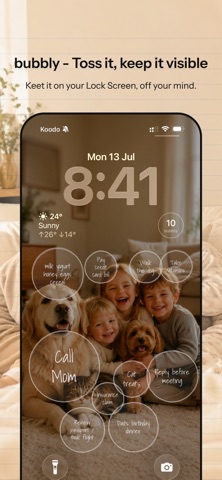 bubbly: Your brain dumping app screenshot
