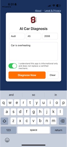 8diagnosis screenshot