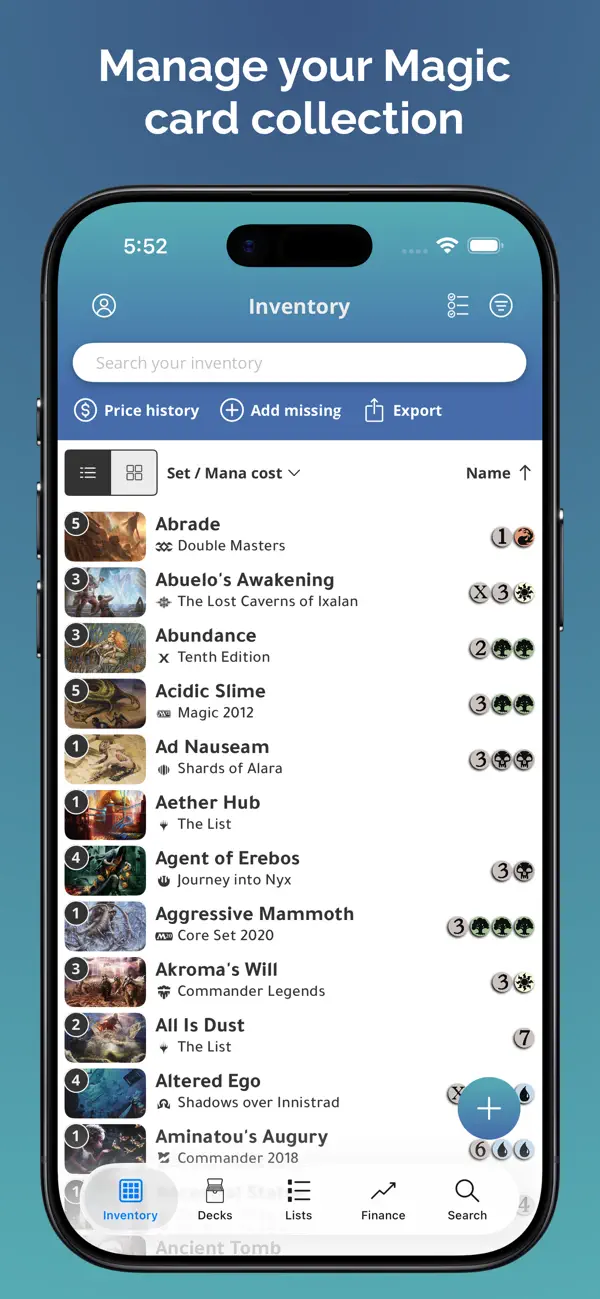 Screenshot #3 pour Cascade: MTG Card Manager