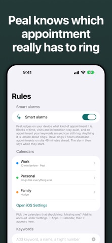 Peal: Alarm for Appointments Screenshot 8 of 9