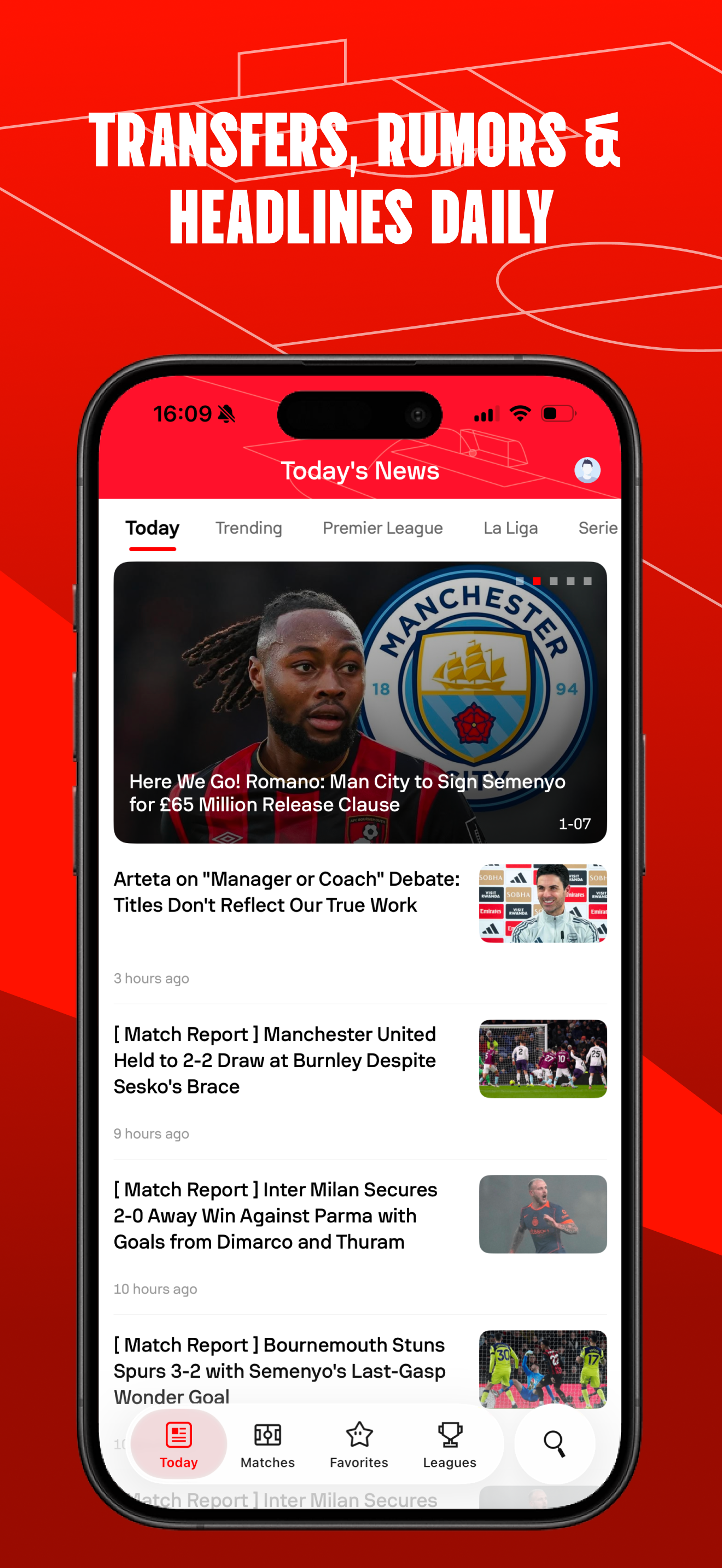 Eleven Football: News & Scores screenshot 3