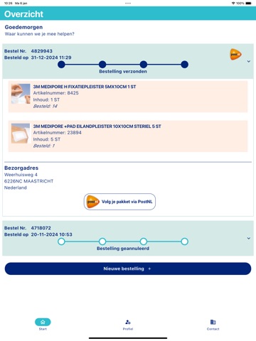 MediReva Bestelapp iPad screenshot 3