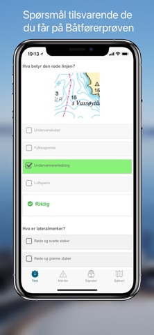 Båtførerprøven - Bestå prøven App Store preview screenshot 2