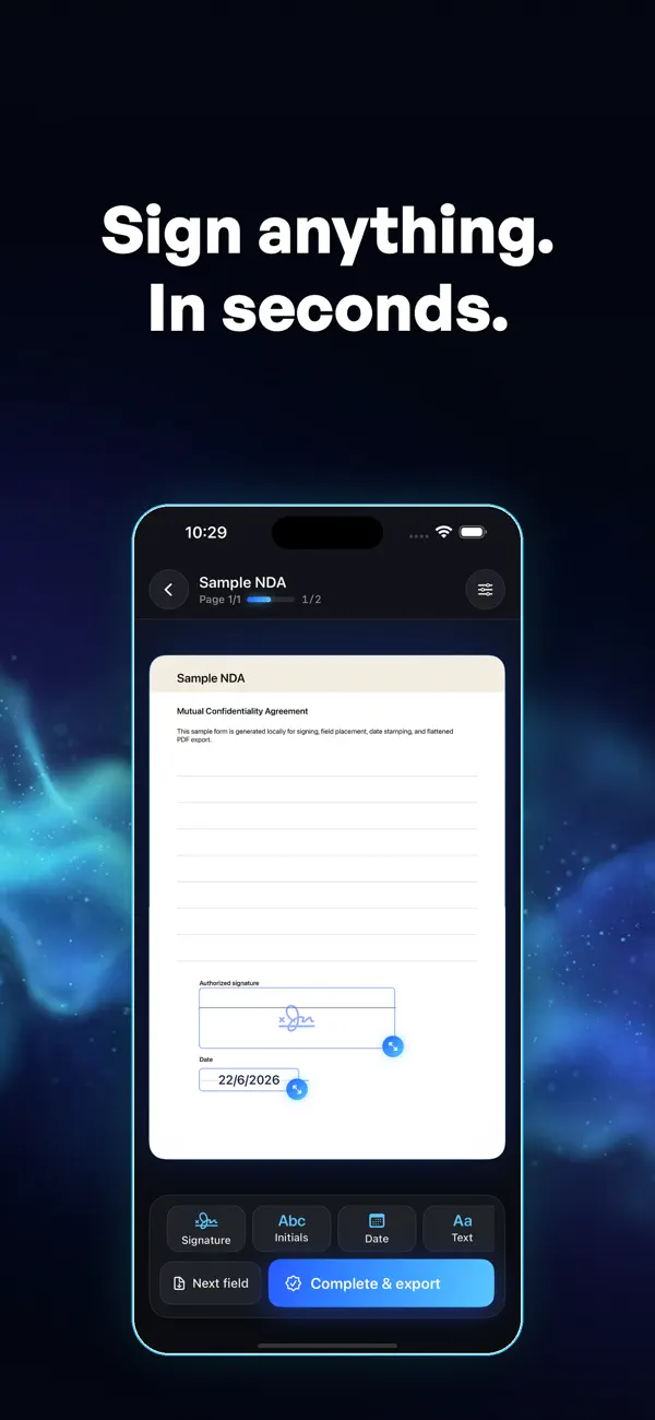 Screenshot #2 pour Sign+: Signer PDF & eSign