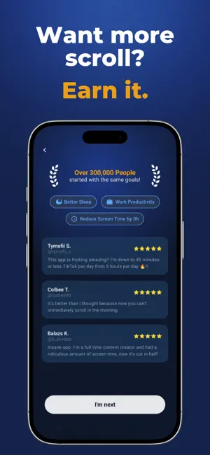 Sweatscroll: App Blocker screenshot 4