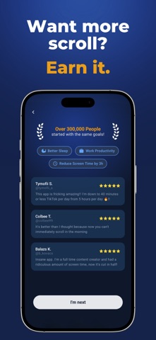 Sweatscroll: App Blocker screenshot