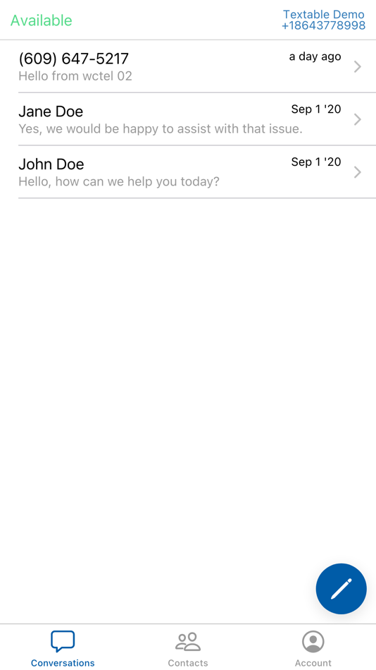 #2. WCF Messenger (iOS) 来自: Textable
