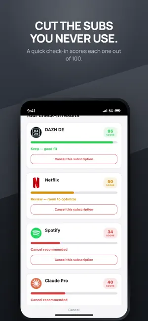 Track subscriptions: SubTrack screenshot 4