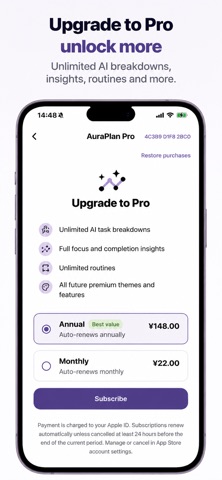 AuraPlan: ADHD Visual Timer iPhone screenshot