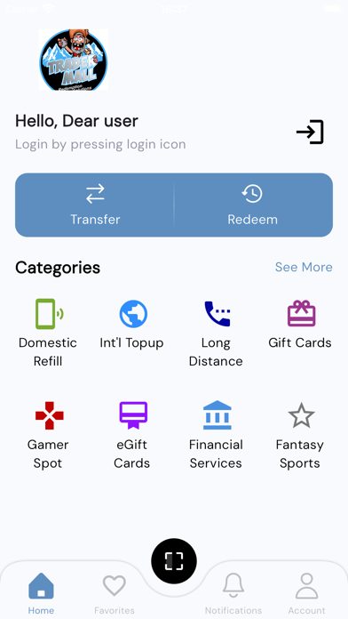 Tradermall Wallet Screenshot