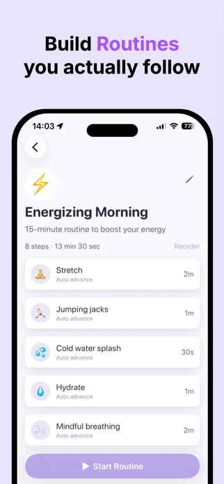 Daily routine planner - Phasio Screenshot 1 of 6