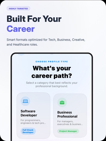 CV Mania: Resume Maker, Editor iPad screenshot