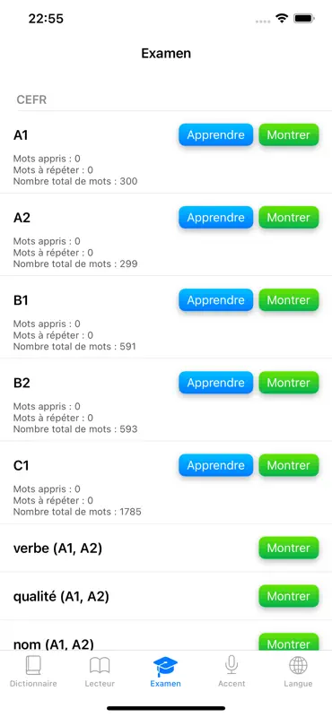 Français: dictionnaire examens screenshot 4 of 7