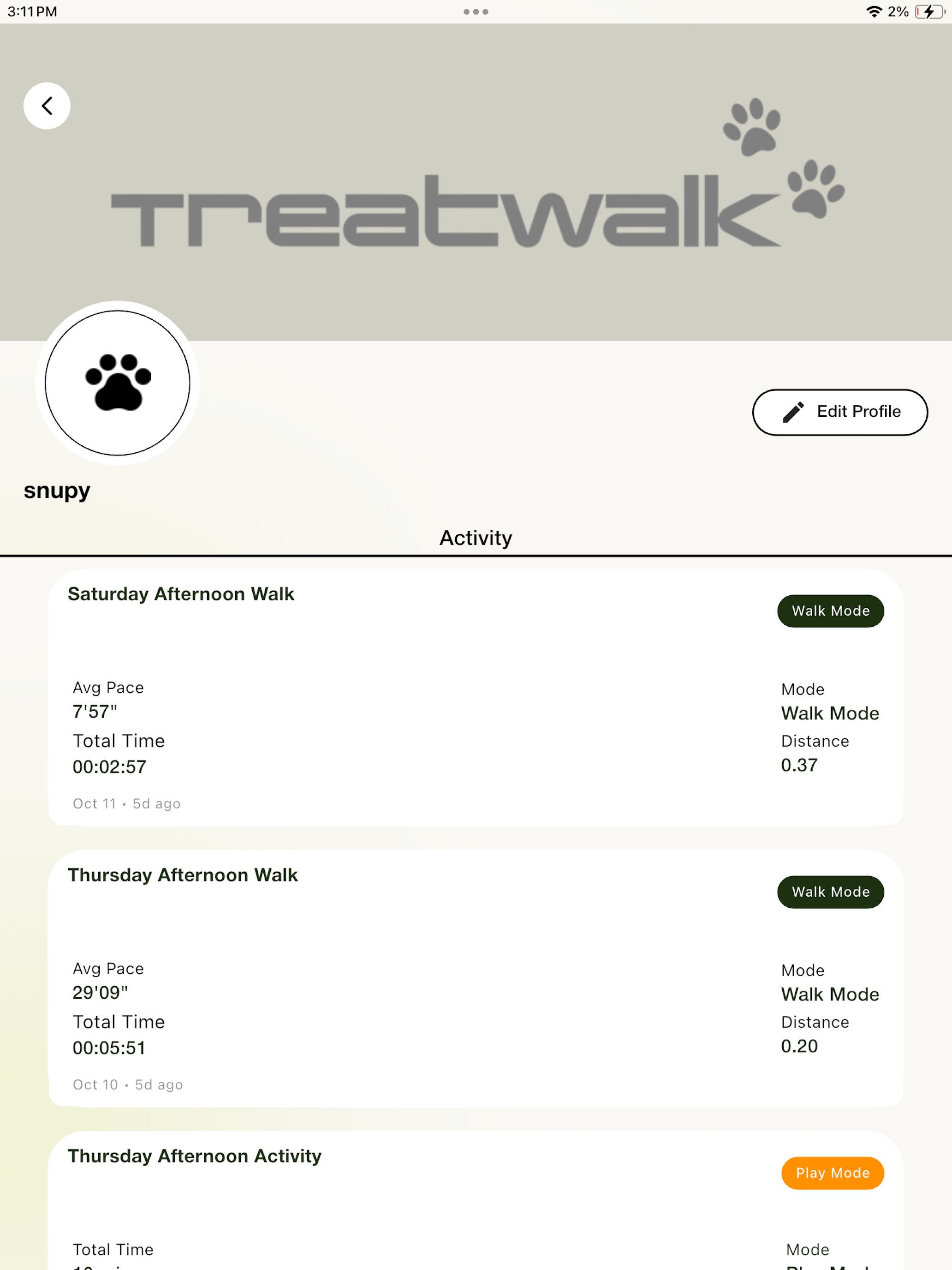 TreatWalk:Dog Walk GPS Tracker screenshot 14