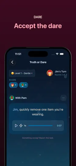 Скриншот Truth Or Dare - Bold & Daring на iPhone 3
