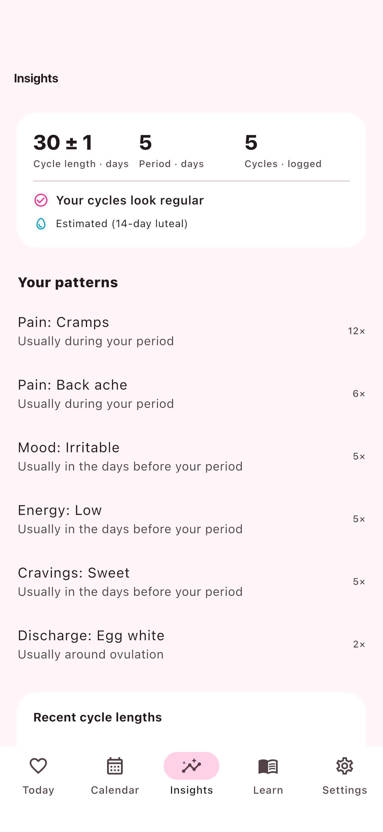Dotted - Cycle Tracker screenshot 3