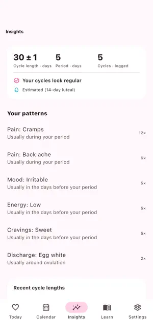 Dotted - Cycle Tracker screenshot 3