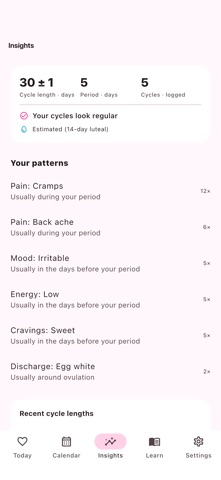 Dotted - Cycle Tracker Screenshot 3 of 5