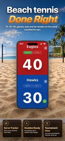 Beach Tennis Score & Stats Screenshot 1 of 5