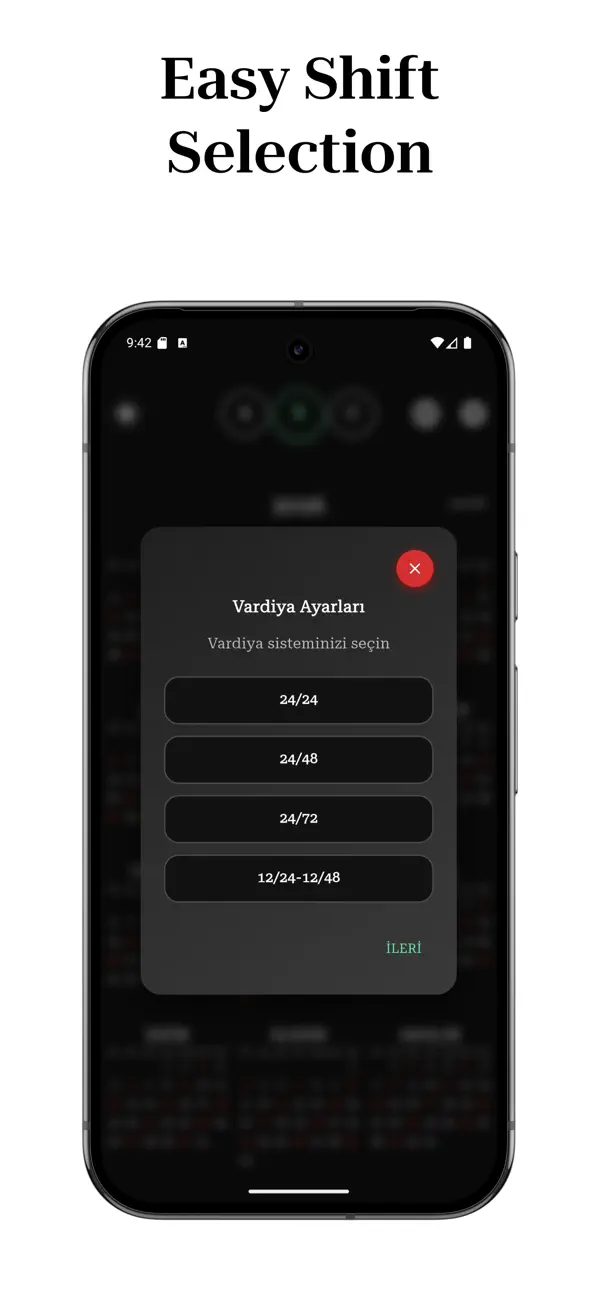 #5. Fire Shift Plan (iOS) Ved: Burak Akyol