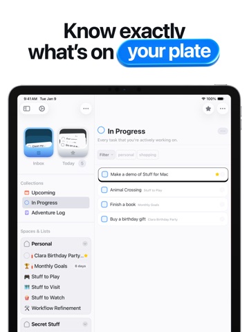 Stuff | ToDos and Lists iPad screenshot
