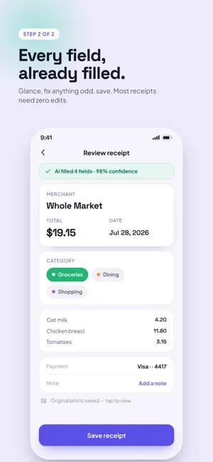ScanLedger: Receipt Scanner screenshot 2
