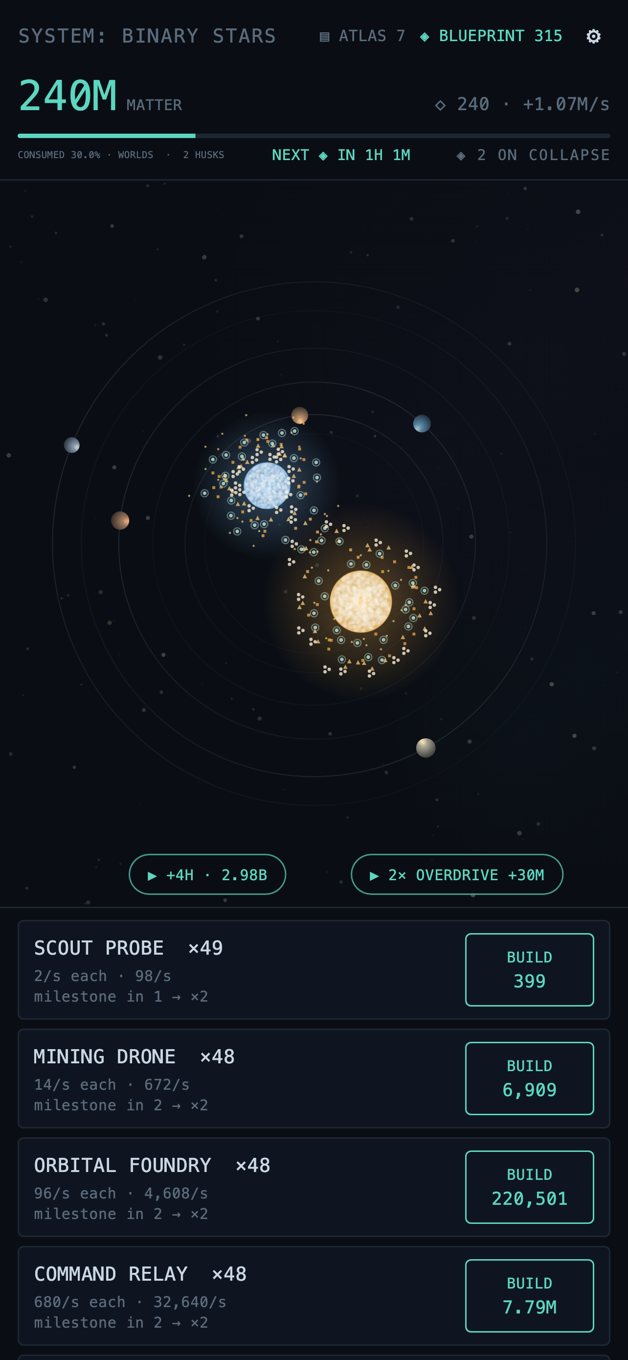 Last Light: Idle Space Swarm screenshot 4