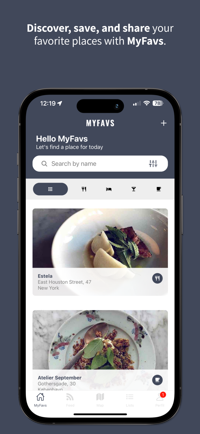 MyFavs Your Top Spots