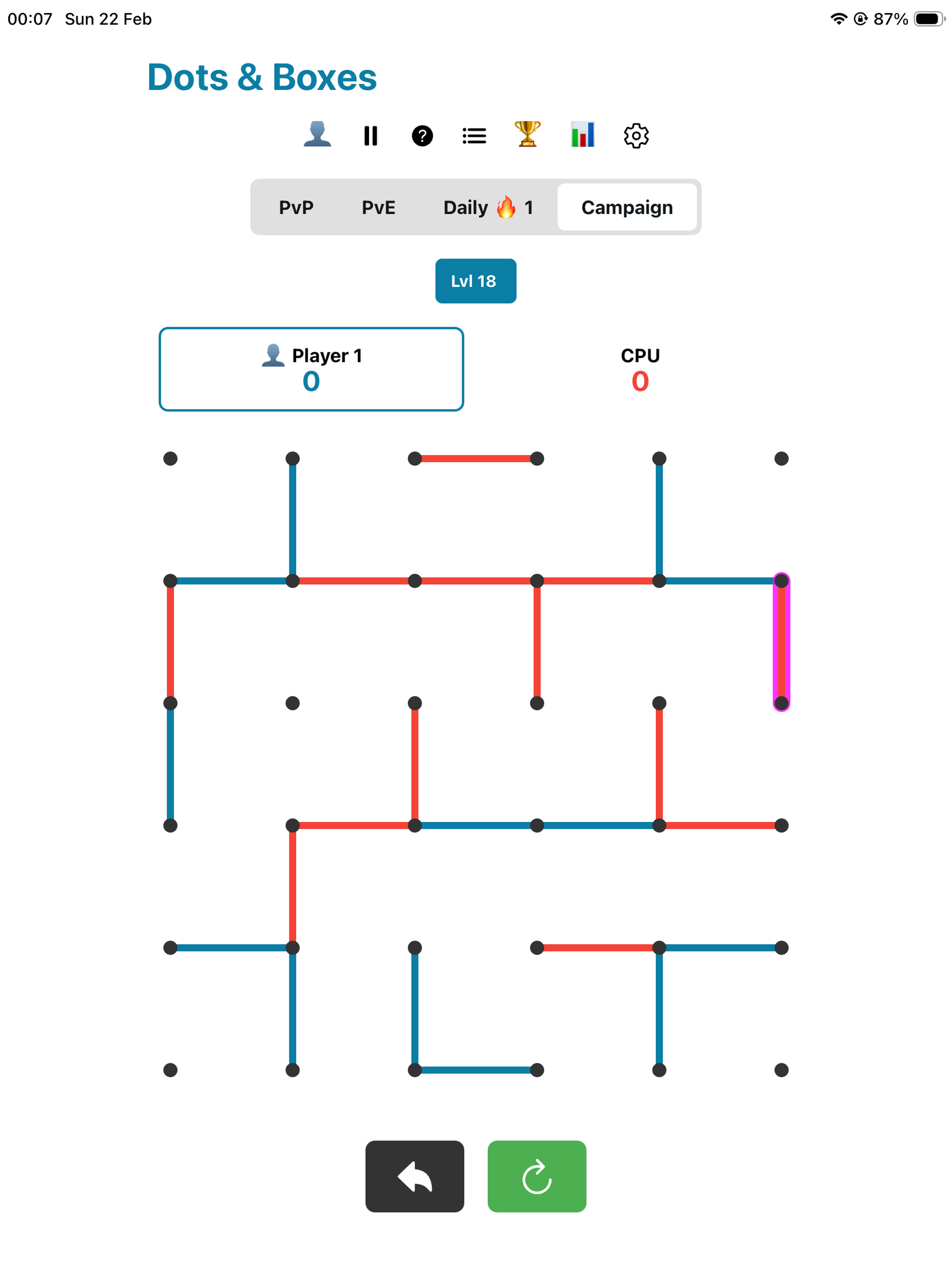 Dots And Boxes Reprised