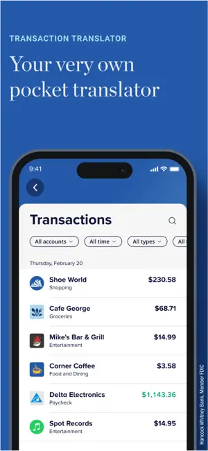 Hancock Whitney Bank screenshot 2