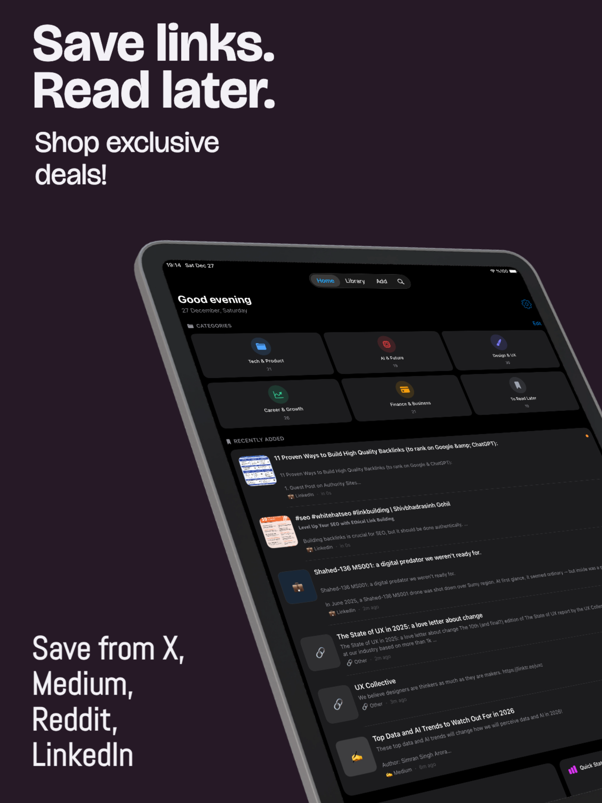Link Bookmark – Save & Search